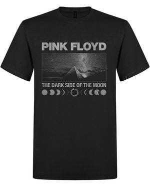 Pink Floyd Shirt B/W Pyramids T-Shirt - Schwarz