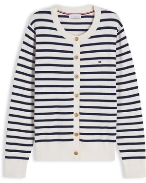 Tommy Hilfiger Strickjacke Fine - Blau