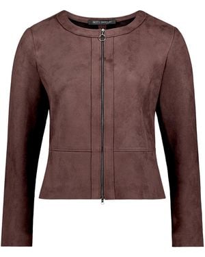 Betty Barclay Kurzblazer Mit Reißverschluss - Braun