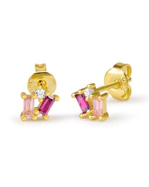 Cala Rose Ohrringe Color Block - Mettallic