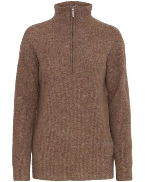 Pulz Pullover 'Astra' - Braun