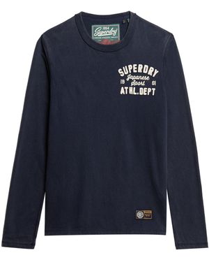 Superdry & Co Shirt Vintage Athletic - Blau