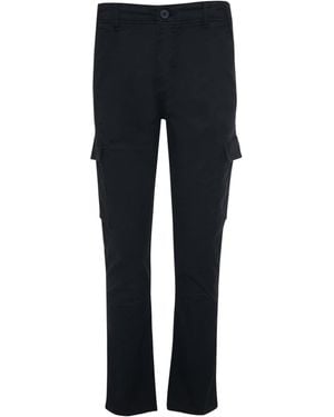 Threadbare Lange Cargohose Battle Drill - Blau