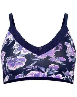 Jockey Sport-Bh Parisienne Soft Stretch Lace Microfiber Bralette - Blau