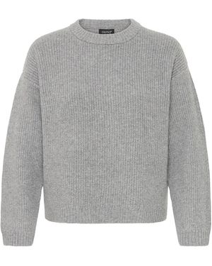 Oxmo Strickpullover - Grau