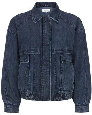 SOFT REBELS Jacket Srbindi - Blau