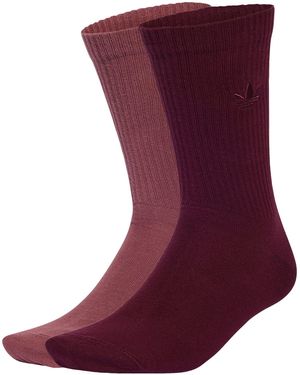adidas Everyday Icons Crew Socken 2Er-Pack - Rot