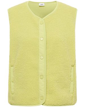 Cecil Kunstfellweste Mit Softshelldetails - Gelb
