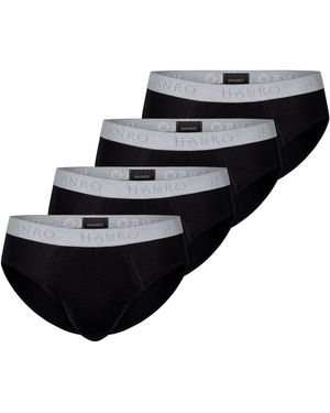 Hanro Slip Cotton Essentials - Schwarz
