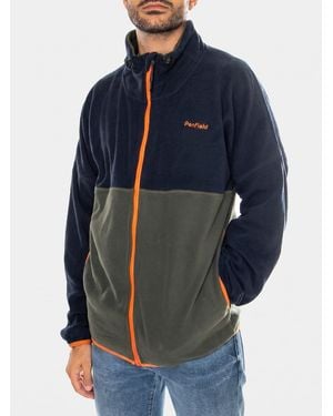 Penfield Sweatjacke Polar Fleece Colour B Forest Night - Blau