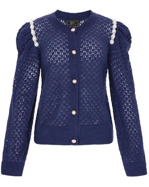 faina Strickjacke - Blau