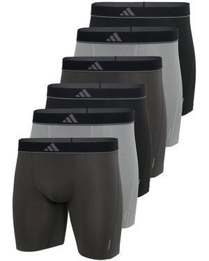adidas Retro Boxer 6er Pack Active Micro Flex Eco - Grau