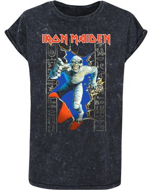 Merchcode Shirt Powerslave - Blau