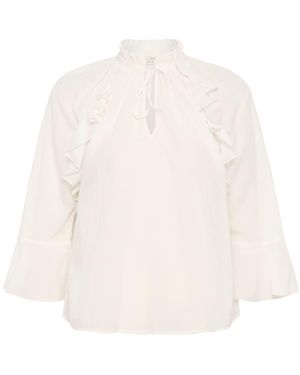 Kaffe Bluse Kaflora - Weiß