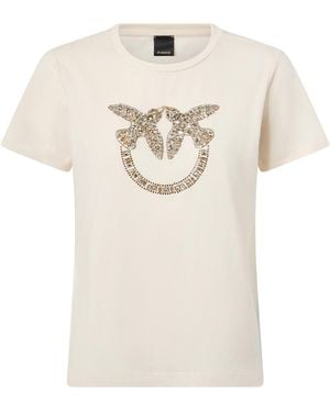 Pinko Shirt Quentin T-Shirt Jersey T-Shirt - Weiß