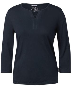 Cecil Shirt Im Tunika-Look - Blau
