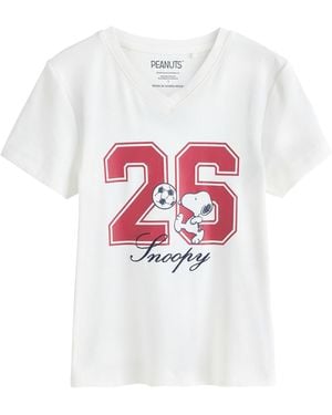 Next T-Shirt Snoopy - Weiß