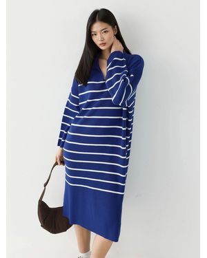 My Fashion Strickkleid Strickkleider - Blau