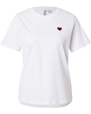 Pieces T-Shirt 'Pcria' - Weiß