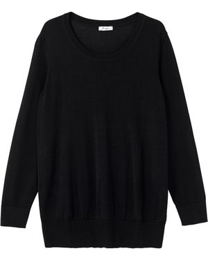 Sheego Pullover - Schwarz