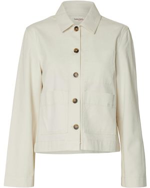 SELECTED Jacke Slfrelaxed Hotel Amour - Weiß