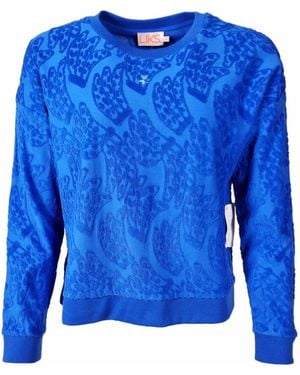 LIKS. Munich Sweatshirt Damen Sweatshirt Frottee - Blau