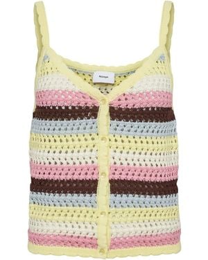 Numph Ärmellose Strickjacke Numolina Singlet - Mehrfarbig