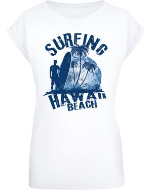 F4NT4STIC T-Shirt 'Hawaii Surf Beach Summer' - Blau