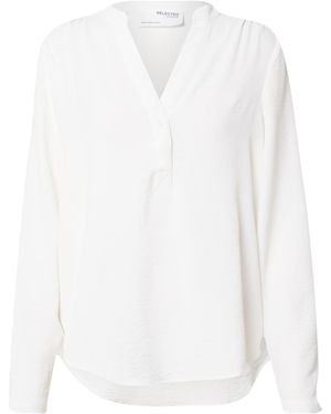 SELECTED Top Mivia - Weiß