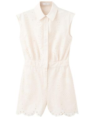 Mango Jumpsuit Cream-H - Weiß