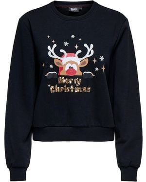 ONLY Sweatshirt Da - Blau