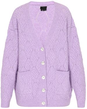 DreiMaster Klassik Strickjacke - Lila