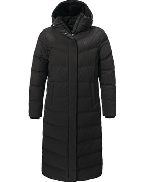 Schoeffel Mantel Urban Down - Schwarz