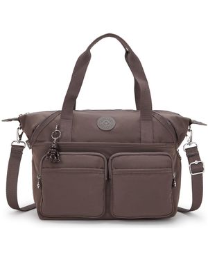 Kipling Schultertasche Elevated New Art - Braun