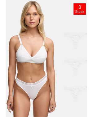 Tazzio String 3Er Pack F927 - Weiß
