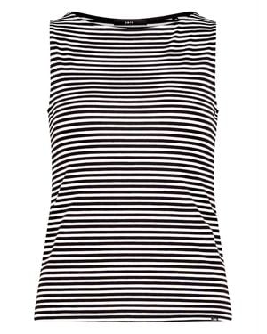 Zero Basic Shirt Mit U-Boot-Ausschnitt - Schwarz