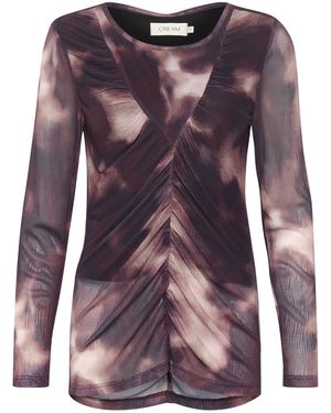 Cream Shirt 'Olly' - Lila