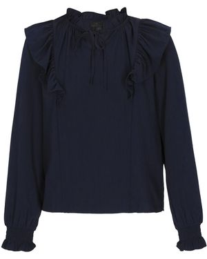 DreiMaster Klassik Bluse - Blau