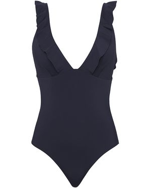 Sea Level Badeanzug Frill Essentials - Blau