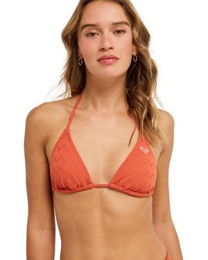 Roxy Bikinitop Current Coolness Tiki Tri - Rot
