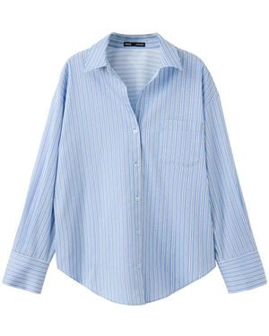 Mango Bluse Fontana - Blau