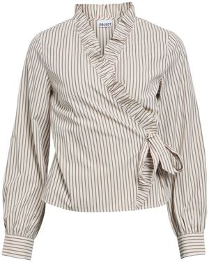 Object Bluse Objperi - Weiß
