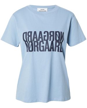 Mads Nørgaard T-Shirt Single Cotton Trenda P - Blau