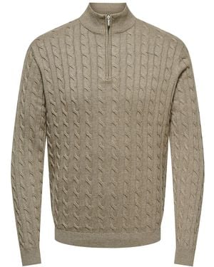 Only & Sons Pullover Onsloui - Grau