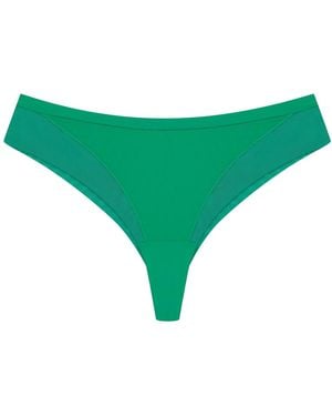 ESOTIQ Panty Brasil Slip Campari, Nahtlos, Glatte Microfaser, Transparent - Grün