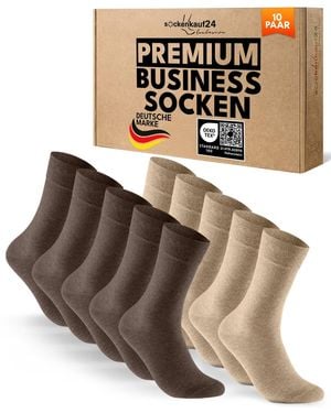 sockenkauf24 Socken Business Socken - Braun