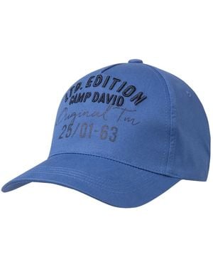 Camp David Base Cap Mit Logo-Stickerei - Blau