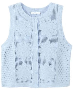 Mango Weste Daisy - Blau