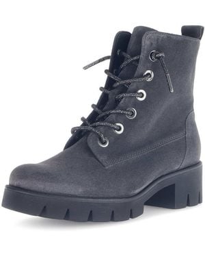 Gabor Schnürstiefelette Schnürstiefelette Damen 8018.02.004 Rauleder - Blau