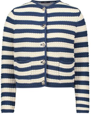 Zero Strickjacke Mit Streifen - Blau